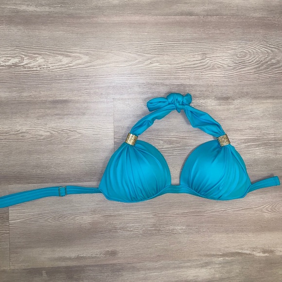 NWOT Venus blue bikini top size C cup - Picture 3 of 7